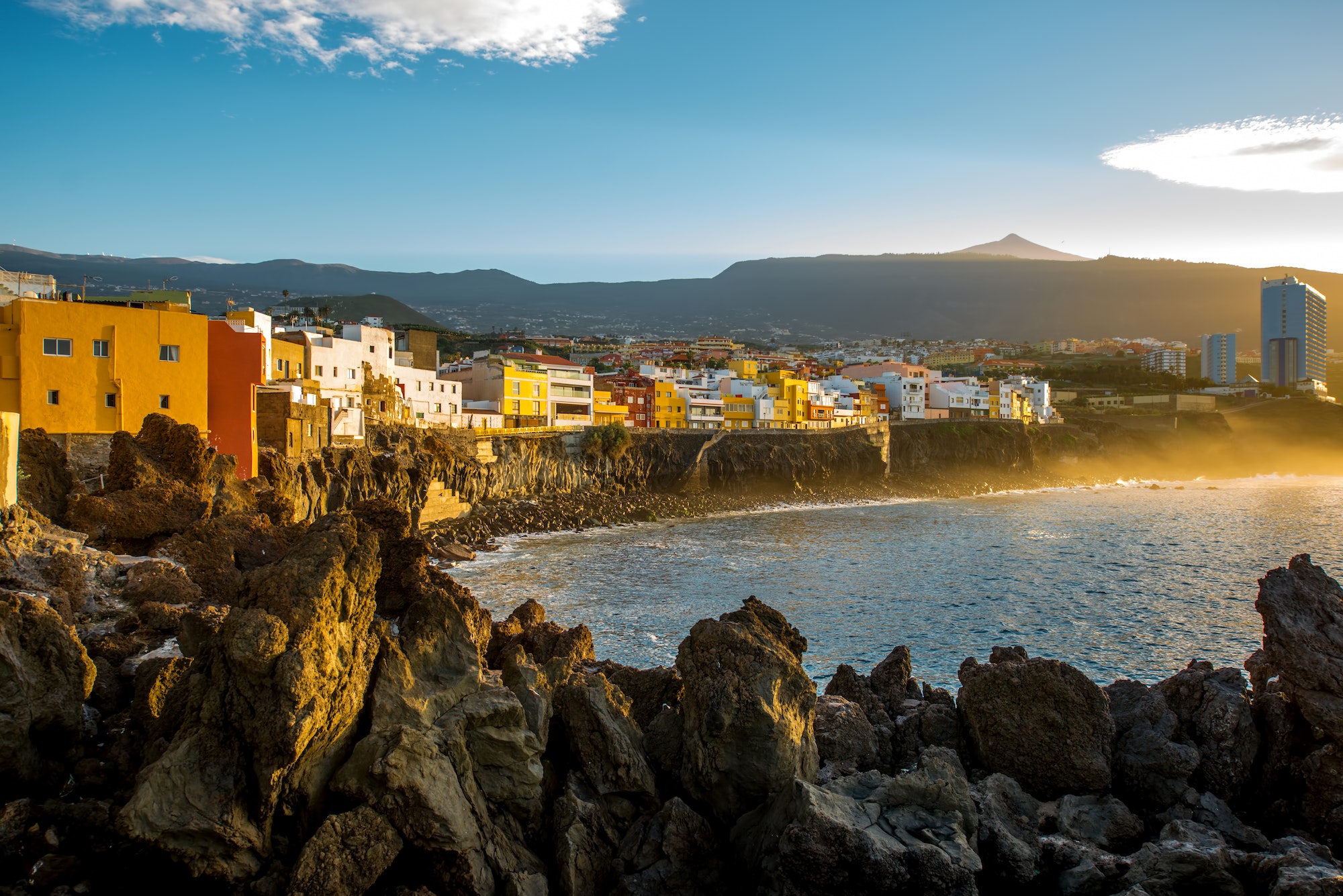 Punta Brava town on Tenerife island